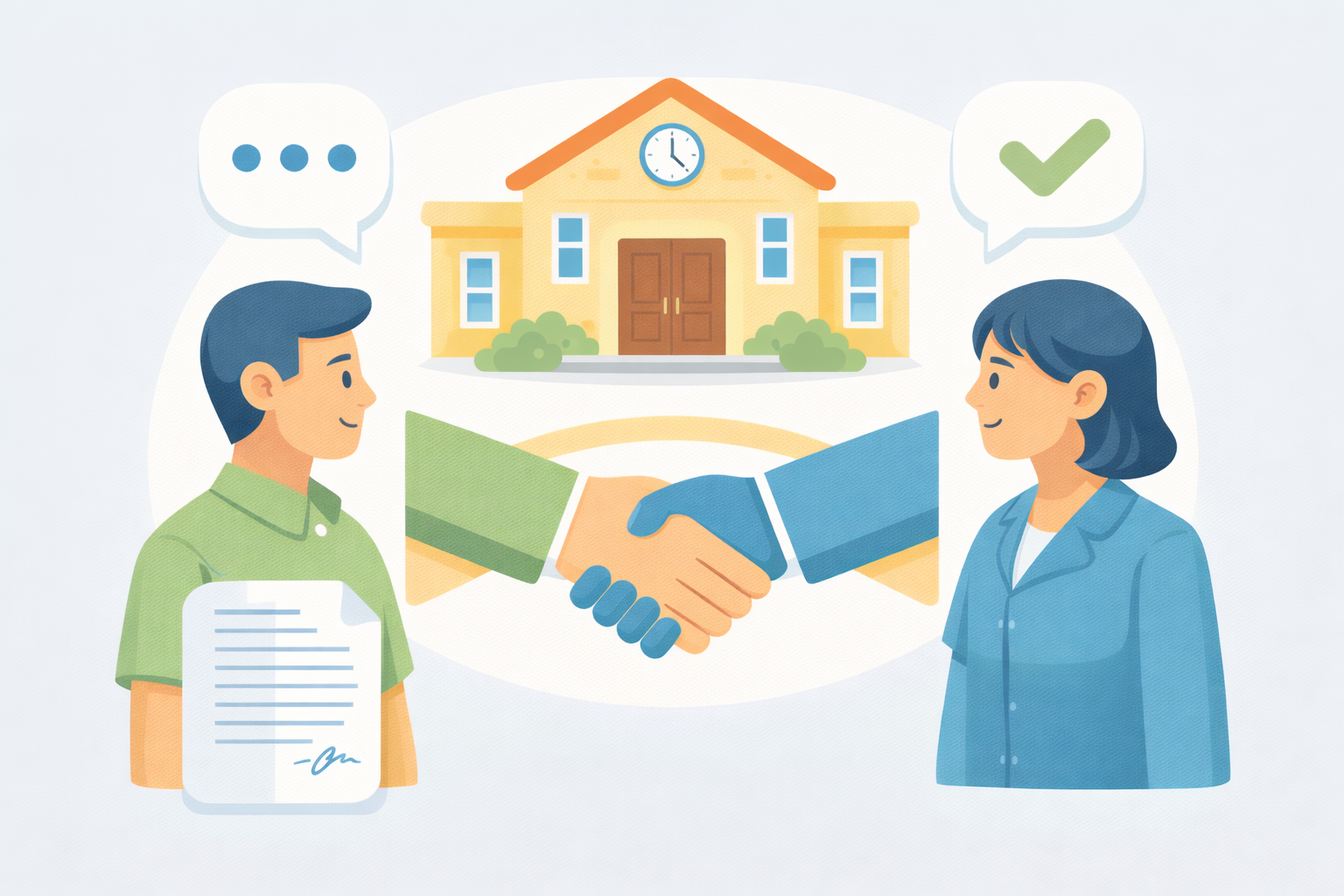 Gespräche mit der Schule